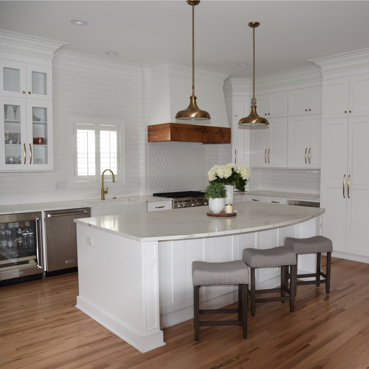 Hardwood kitchen floor